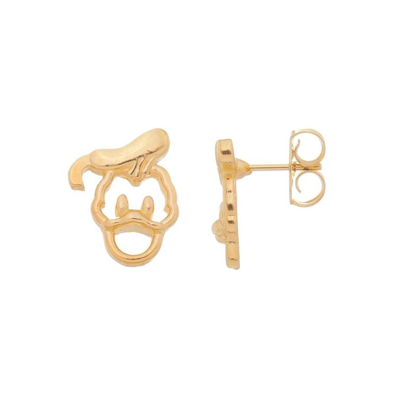 BRINCO INSPIRAÇÃO PATO DONALD BANHADO A OURO 18K