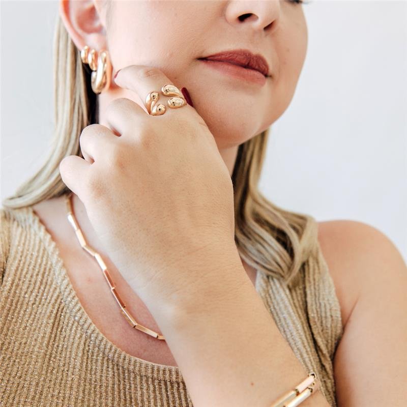 BRINCO ZARA ARGOLA GROSSA TUBO BANHADO A OURO 18K