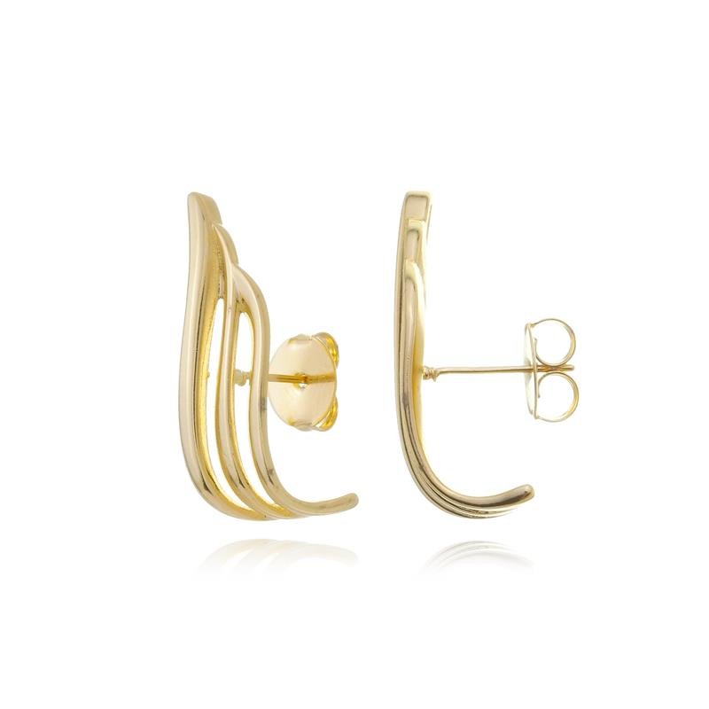BRINCO ASA DE ANJO BANHADO A OURO 18K