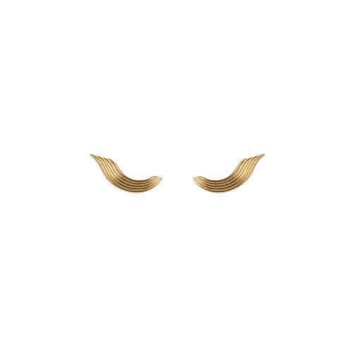 BRINCO EAR CUFF ONDA PRISCILA BANHADO A OURO 18K 