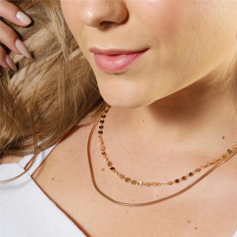 COLAR FIO ALEMÃO BANHADO A OURO 18K