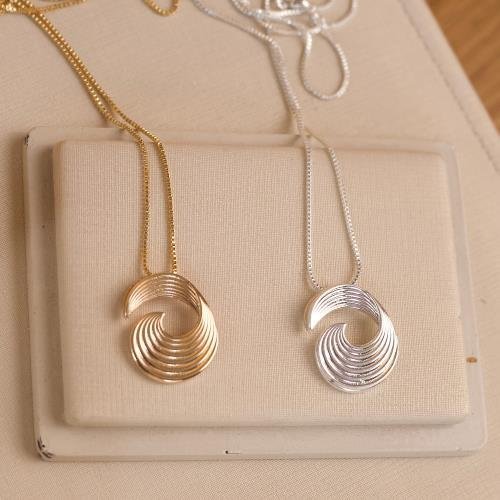 COLAR PINGENTE ESPIRAL PRISCILA BANHADO A OURO 18K 