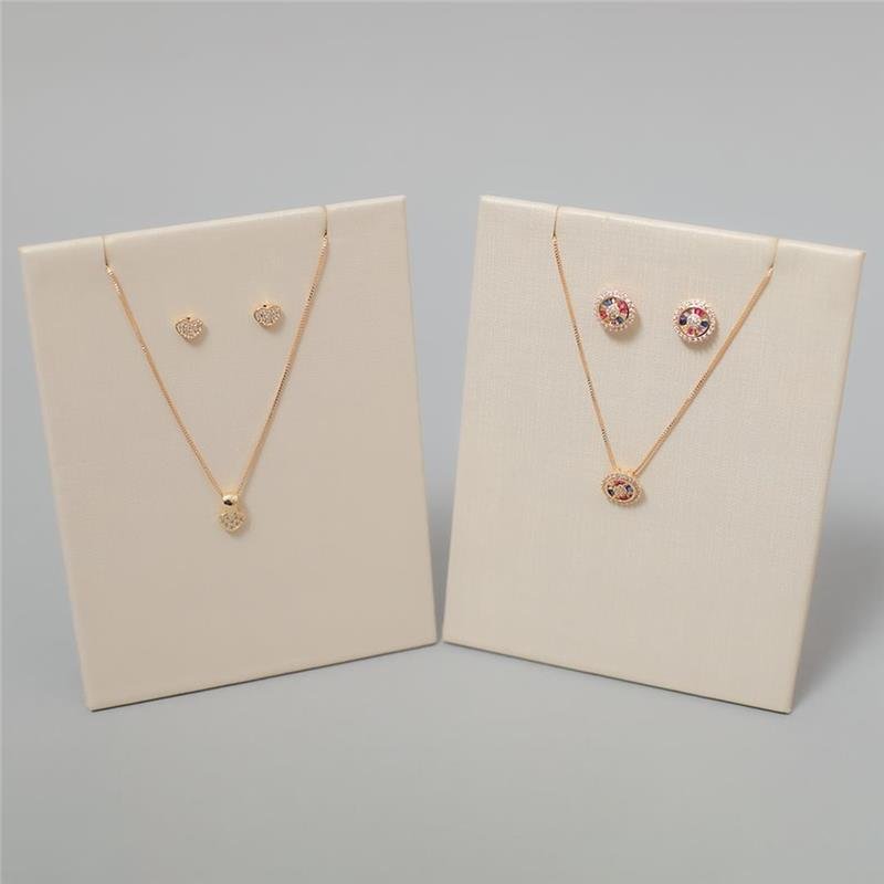CONJUNTO PIZZA ZIRCÔNIAS COLORIDAS BANHADO A OURO
