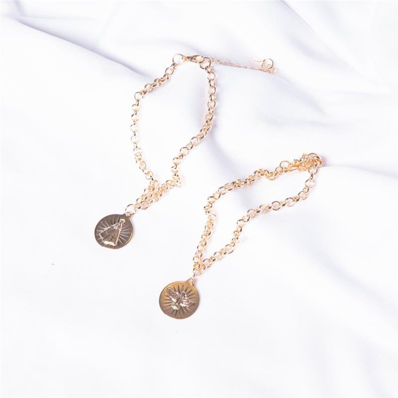 PULSEIRA ELO NOSSA SENHORA APARECIDA BANHADO A OURO 18K