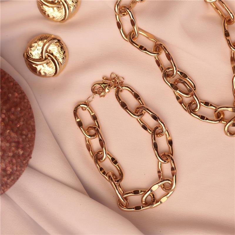 PULSEIRA ROBERTA ELOS OVAIS GRANDE BANHADO A OURO 18K