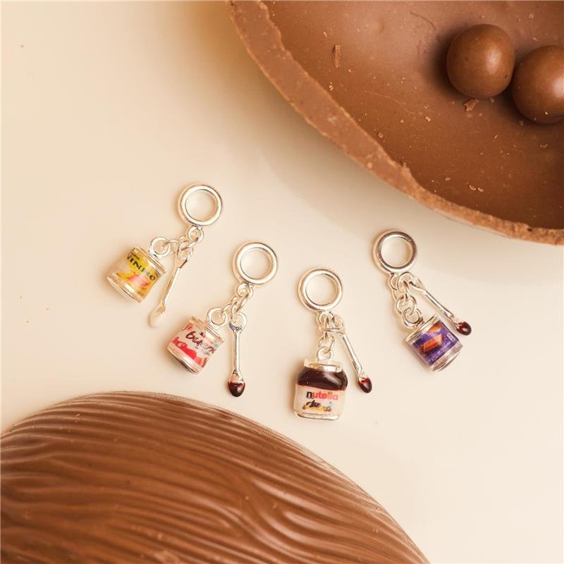 BERLOQUE DE NUTELLA BANHADO A PRATA