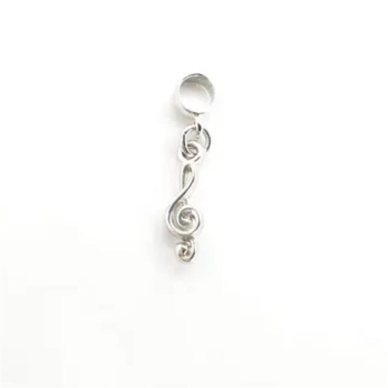 BERLOQUE PENDENTE CLAVE DE SOL BANHADO A PRATA