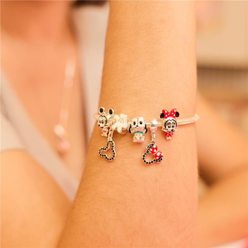 BERLOQUE SEPARADOR PLUTO COM RESINA BANHADO A PRATA