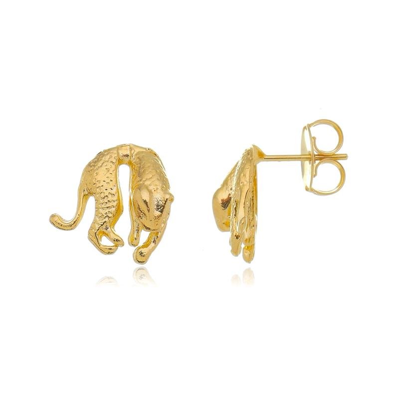 BRINCO PANTERA BANHADO A OURO 18K